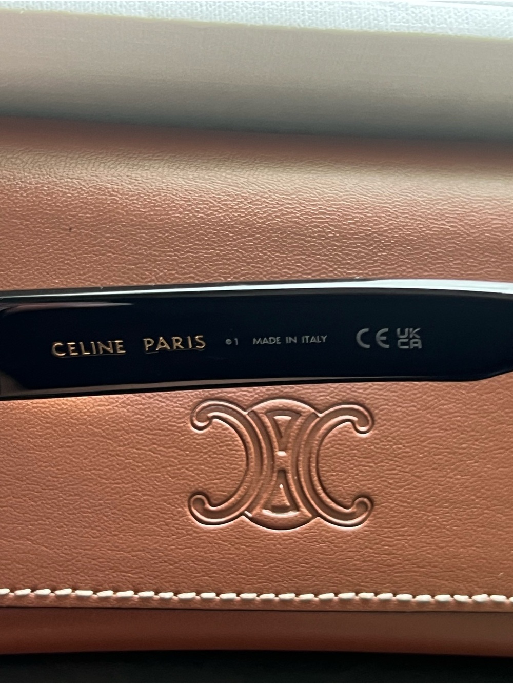 Celine Black Oval Sunglasses - Picture 6 of 8